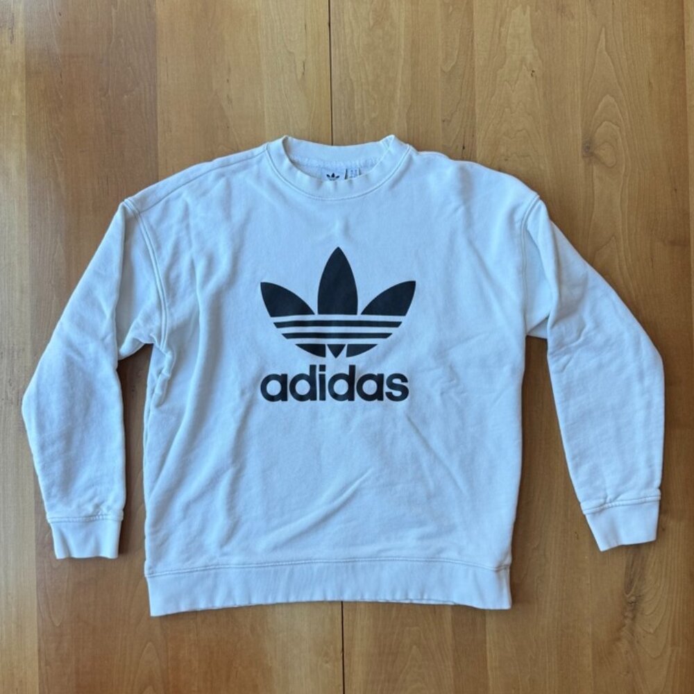 White Adidas Sweatshirt